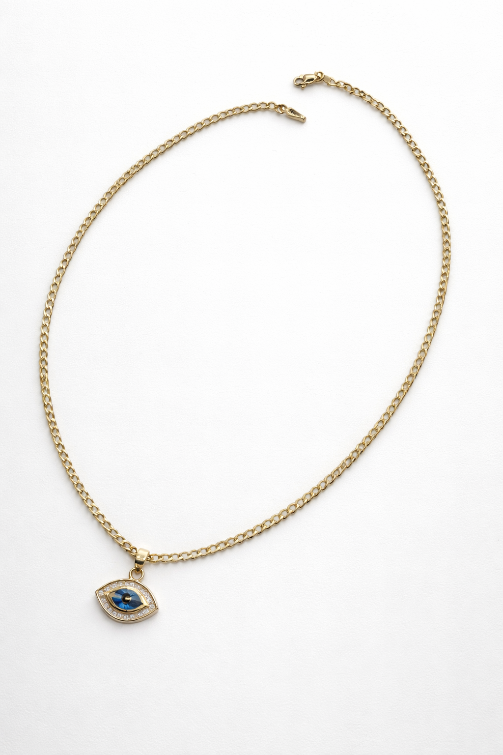 Whole evil eye italian curb link necklace