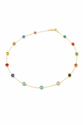 Evil eye multicolor necklace