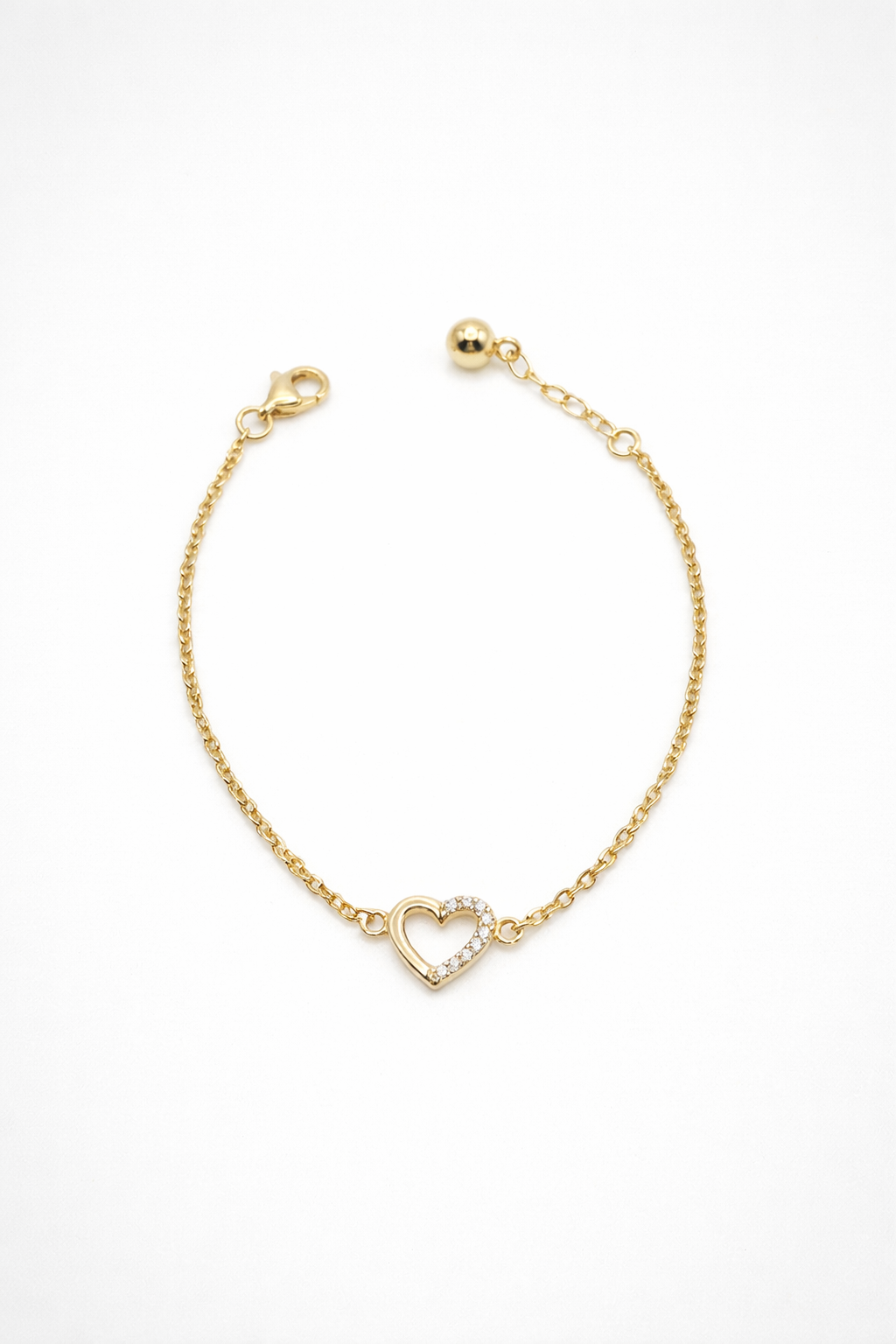 Bling heart bracelet