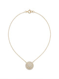 Full bling circular necklace